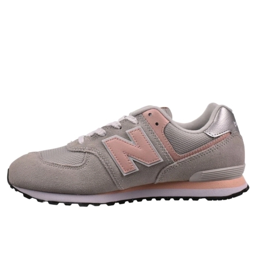 New Balance Women's Blush and Light Gray Sneakers‎